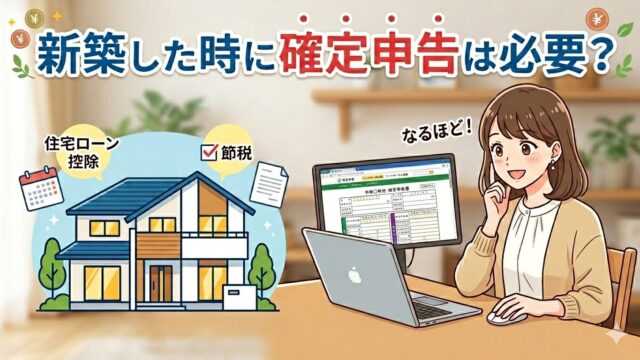 新築した時に確定申告は必要？
